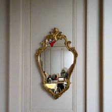 Load image into Gallery viewer, Antique Baroque Gilded Mirror
