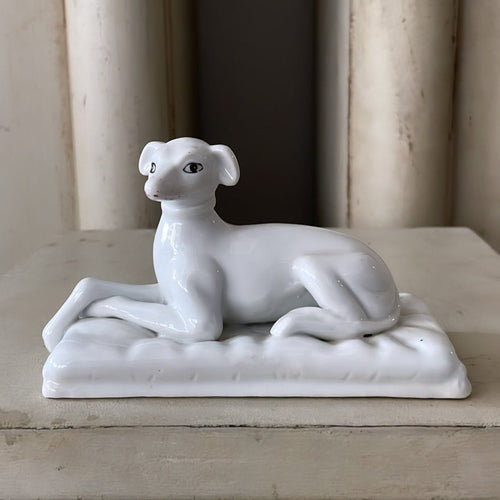 Antique Porcelain Dog - Bon Ton goods