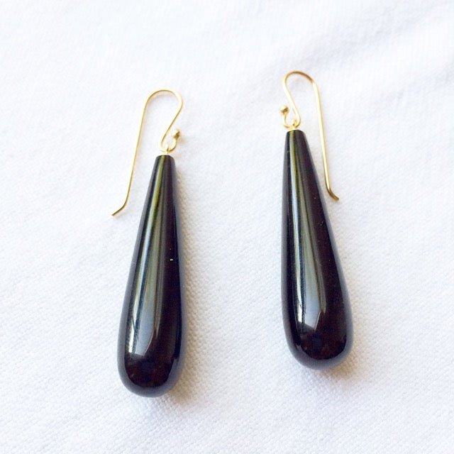 Black Onyx Earrings - Bon Ton goods