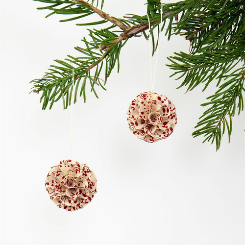 Bloom Pendant, White and Red - Bon Ton goods