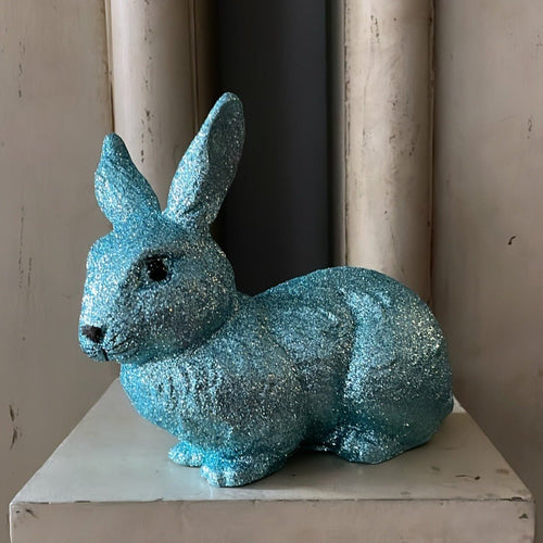 Blue Glitter Medium Bunny - Ino Schaller - Bon Ton goods