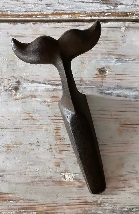 Cast Iron Whale Tail Doorstop - Vintage - Bon Ton goods