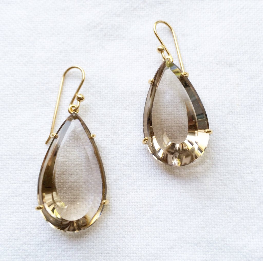 Champagne Quartz Earrings - Bon Ton goods