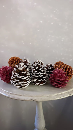 Copper Glitter Pinecone - Bon Ton goods