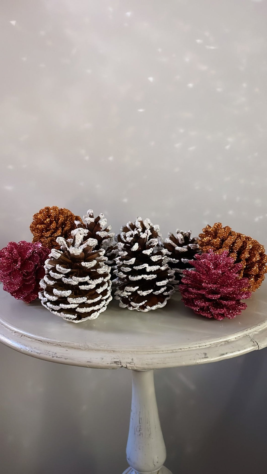 Copper Glitter Pinecone - Bon Ton goods