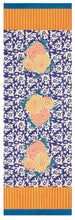 Load image into Gallery viewer, Arabesque Corolla Blue Natural - Table Runner - Lisa Corti
