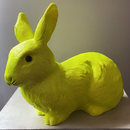 Curry Yellow Glitter Medium Bunny - Ino Schaller - Bon Ton goods