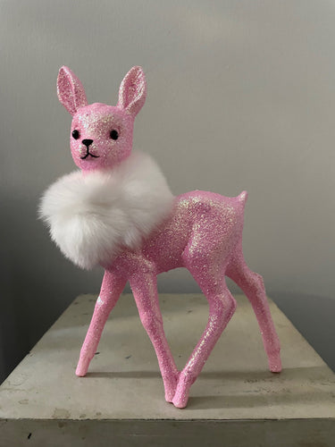 Deer Rose Glitter with Fur - Bon Ton goods