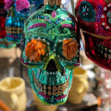 Load image into Gallery viewer, DIA DE LOS MUERTOS SKULL -Green - Bon Ton goods
