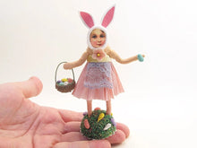 Load image into Gallery viewer, Easter Girl With Bunny Ears Figure - Vintage by Crystal - Bon Ton goods
