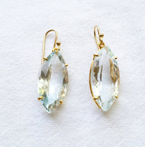 FACETED BLUE TOPAZ EARRINGS - Bon Ton goods