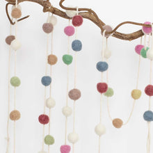 Load image into Gallery viewer, Felt Mini Balls Garland, pastel - Bon Ton goods
