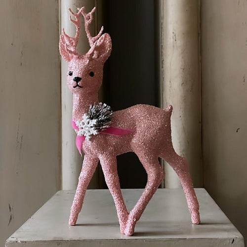 Glitter Deer - Brilliant Pink with Decoration - Bon Ton goods