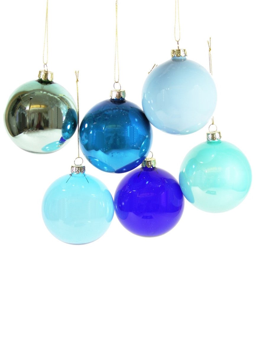 Glorious Glass Hue Balls - Blues - Bon Ton goods