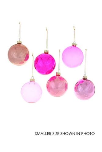 Glorious Glass Hue Balls - Pink - Bon Ton goods