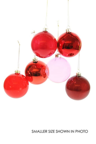 Glorious Glass Hue Balls - Red - Bon Ton goods