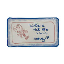 Load image into Gallery viewer, Honey Serving Platter (Light Blue) - NojiNoji
