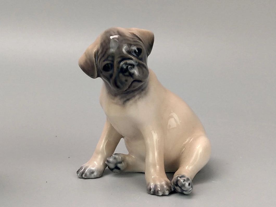 Vintage Pug Dog Figurine - Royal Copenhagen