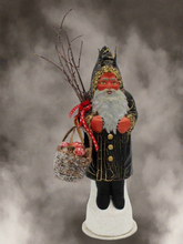 Load image into Gallery viewer, Krampus Santa Black Crackle Gold - Ino Schaller
