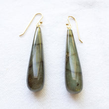 Load image into Gallery viewer, Labradorite Drop Earrings - Bon Ton goods
