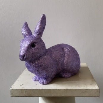 Lilac Glitter Medium Bunny - Ino Schaller - Bon Ton goods