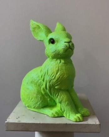 Lime Green Glitter Large Bunny - Ino Schaller - Bon Ton goods