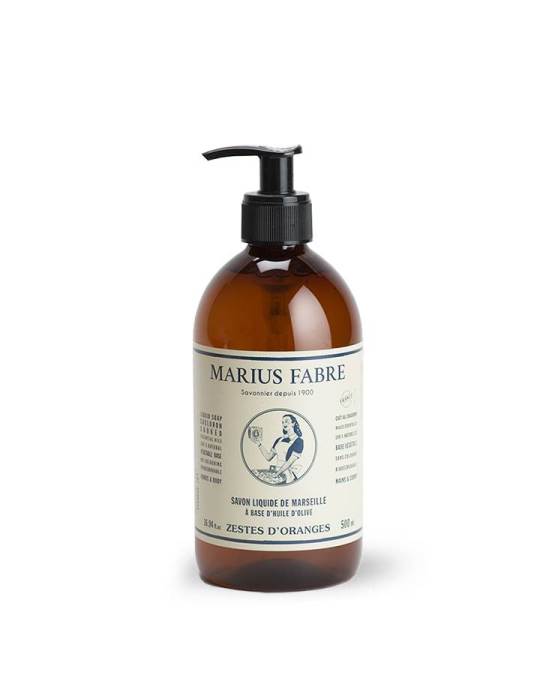 Orange Zest Marseille Liquid Soap 500ml - Marius Fabre