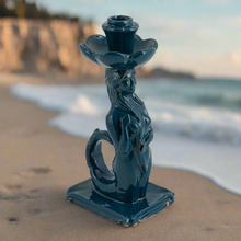 Load image into Gallery viewer, Sicilian Mermaid Candlestick in Ocean Teal
