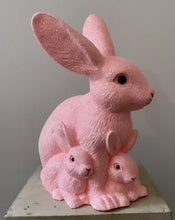 Load image into Gallery viewer, Mother Bunny with Kit, Soft Pink Glitter- Ino Schaller - Bon Ton goods
