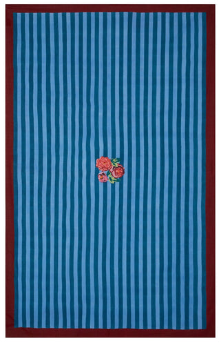 Nizam Stripes Ferozi Sugar - Cotton Cloth - Bon Ton goods