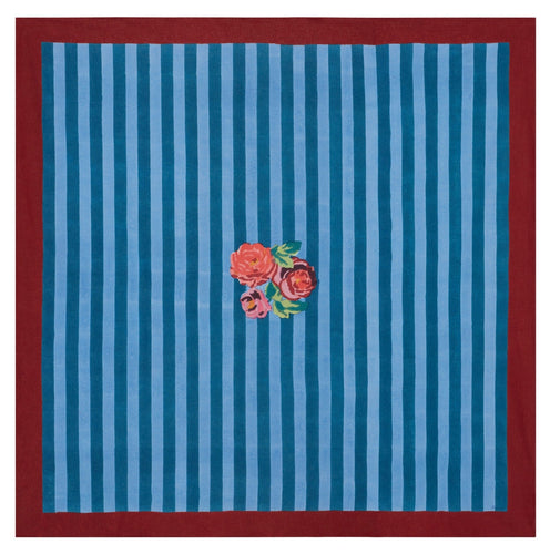 Nizam Stripes Ferozi Sugar - Cotton Cloth - Bon Ton goods