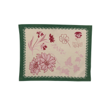 Load image into Gallery viewer, A Long Life and Lasting Happiness Placemat (Green &amp; Nude)
