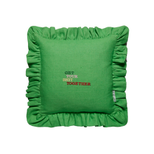 Load image into Gallery viewer, Diana Frill Cushion (Happy Green) - NojiNoji
