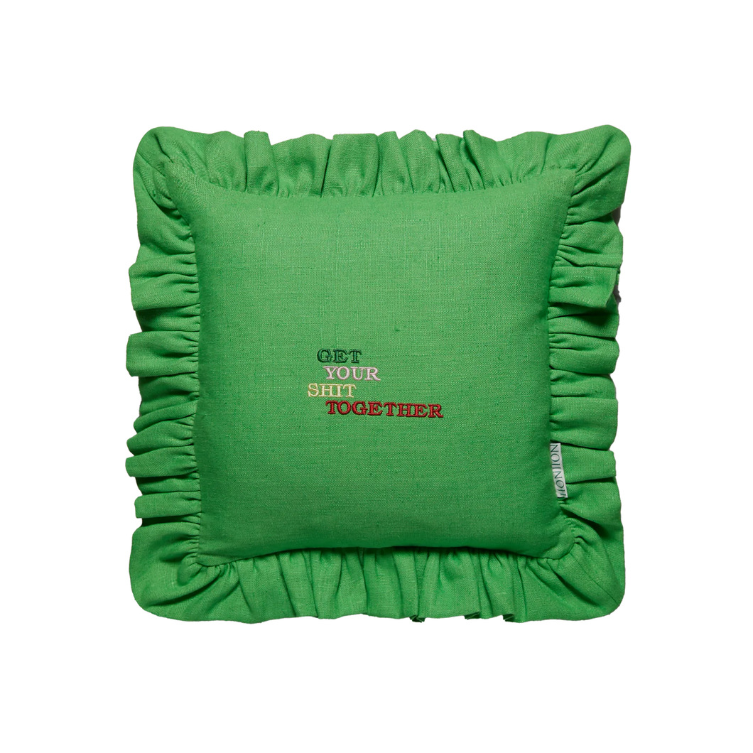 Diana Frill Cushion (Happy Green) - NojiNoji