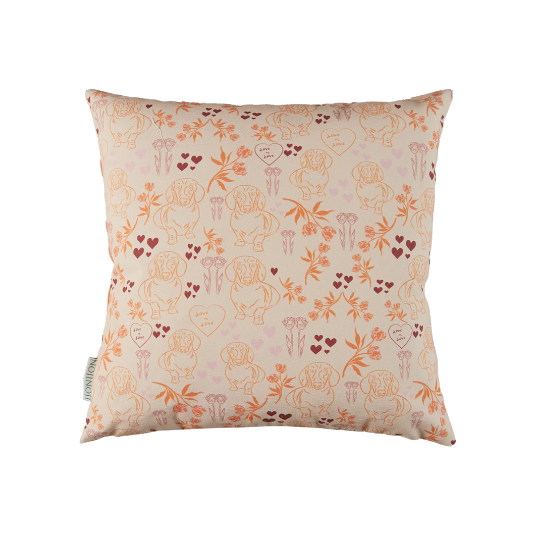 Mix Lauren Cushion (Nude/Orange)