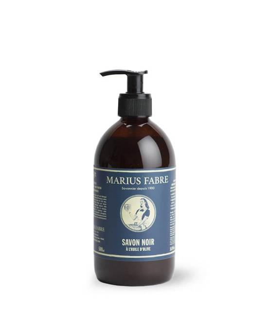 Olive Oil Black Marseille Liquid Soap 500ml - Marius Fabre