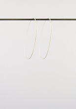 Load image into Gallery viewer, Oval Hoops White Gold - Bon Ton goods
