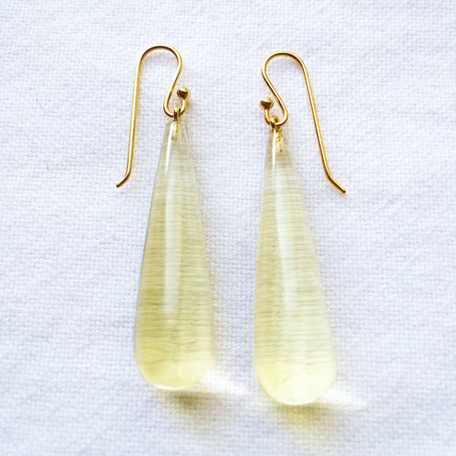 Pale Lemon Citrine Earrings - Bon Ton goods