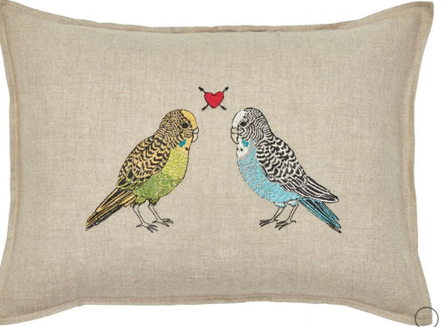 Parakeet Love Pillow - Bon Ton goods