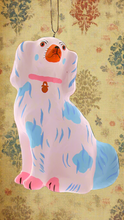 Load image into Gallery viewer, Pastel Staffordshire Dog - Blue and White
