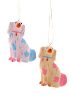 Load image into Gallery viewer, Pastel Staffordshire Dog - Cream and Pink - Bon Ton goods
