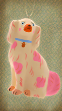 Load image into Gallery viewer, Pastel Staffordshire Dog - Cream and Pink
