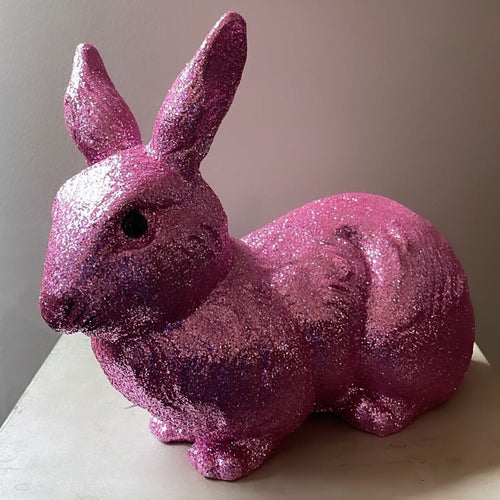 Purple Pink Glitter Bunny - Ino Schaller - Bon Ton goods