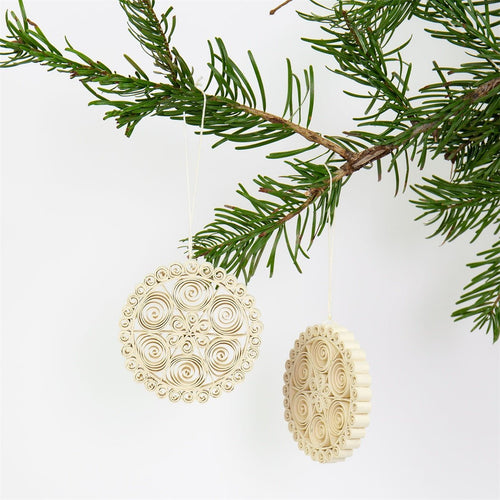 Quilled Ball, Natural - Bon Ton goods