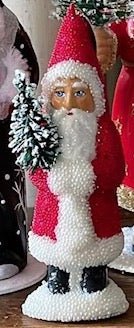 Red Beaded Santa - Bon Ton goods