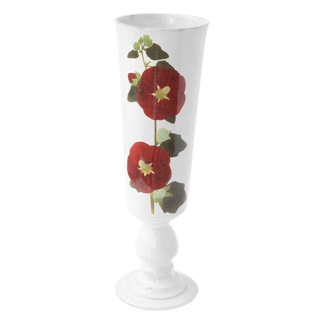 Red Hollyhock Vase - Bon Ton goods