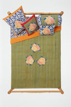 Load image into Gallery viewer, Arabesque Corolla Blue Natural - Quilt 220 x 270 - Lisa Corti
