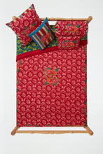 Load image into Gallery viewer, Love Flower Red Quilt 220 x 270 - Lisa Corti
