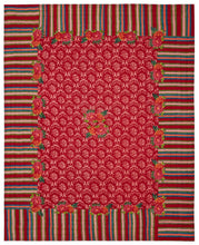 Load image into Gallery viewer, Love Flower Red Quilt 220 x 270 - Lisa Corti
