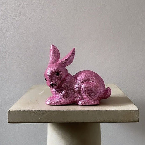 Rose Glitter Small Bunny Lying - Ino Schaller - Bon Ton goods